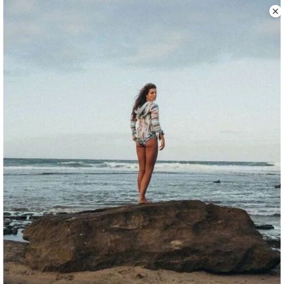 NWT Faherty Baja Sierra Paradise Hooded Pullover Top Tunic W's S $158 Organic - Picture 8 of 17